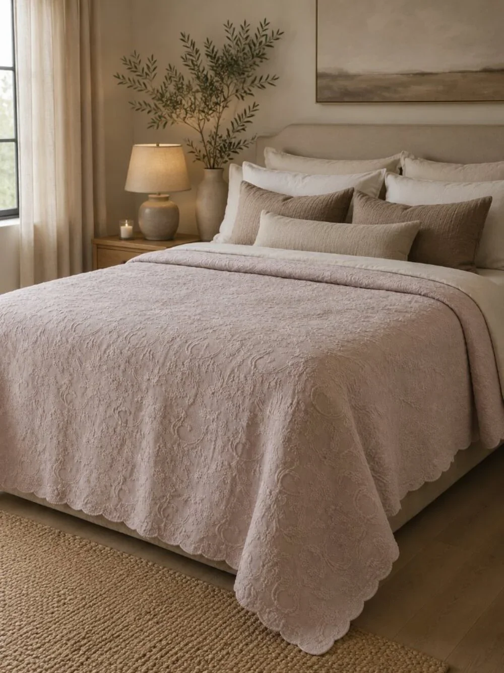 Matelasse ARTISTE™ Coverlet – Textured Floral Jacquard Bedspread
